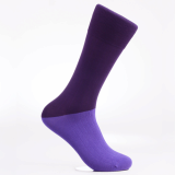 Men_s dress socks _Heather blue block socks_Egyptian cotton
